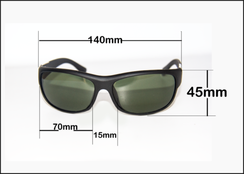 Rectangle sunglasses for men and women , Black
