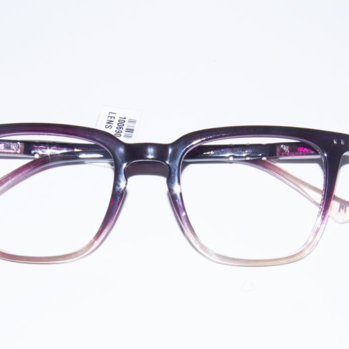 Deep Purple Color square frame eyeglasses