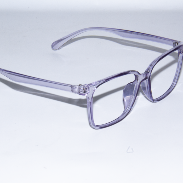 Clear Square Purple Frame